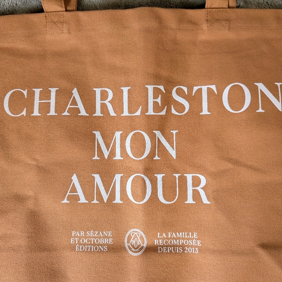 Orange Canvas Tote Bag - Picture 2 of 3